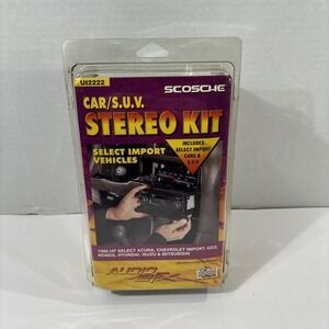 SCOSCHE Car‎ SUV Stereo Kit UI2222 1986-Up Honda Nissan Hyundai Isuzu Mitsubishi
